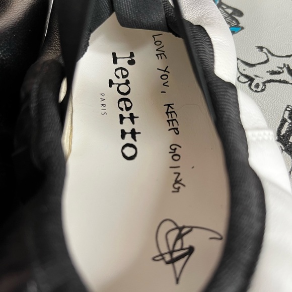 Repetto x Sia Black and White Ballet Shoes - Picture 3 of 3